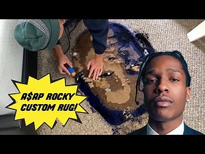 ASAP ROCKY CUSTOM FACE RUG | Full Detailed Tufting Process