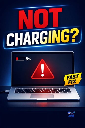 Laptop Not Charging? Fix It in 30 Seconds! 🔋⚡
