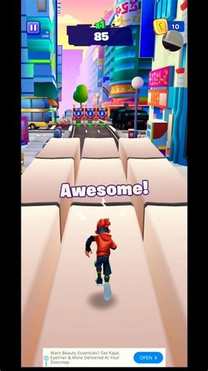 Epic Metro Land Hero Surfer Run😍🔥 #shorts #gaming #MetroLand #HeroSurfer #CrazyVansh