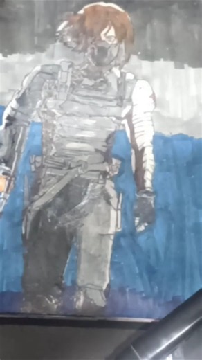 bucky barnes drawing #shorts