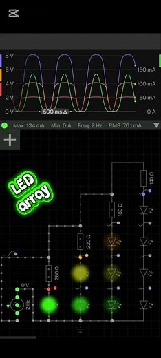 LED Array Circuit | Bright LED Pattern in Action 💡🔥 #Shorts #electonics #everycircuit