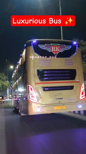 RK Travels New Sleeper Luxurious Bus ✨️ || Luxury Bus Surat || Top Luxurious Bus #shorts #viral