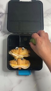 Monster 👹 croissant bento mom lunch box idea | #Shorts #kidslunch #schoollunchideas #Halloween