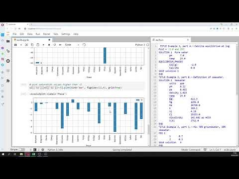 Modelamiento geoquímico de mezcla agua subterránea / agua marina con Phreeqc y Python - Tutorial
