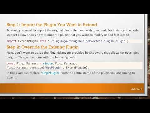 How to Extend a Plugin in Shopware 6 Using JavaScript
