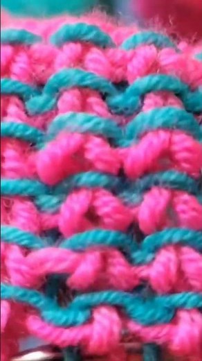 Two Color ribbing knitting How to Knit Two Color Linen Rib Stitch Flat