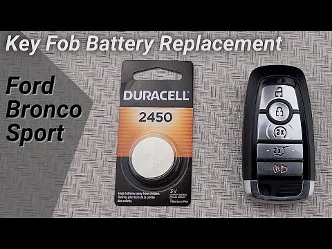 How to DIY Replace Change a Ford Bronco Sport 2021-2025 Key Remote Fob Battery