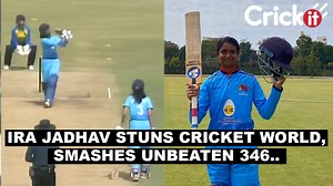 14-Year-Old Ira Jadhav Scripts History With 346 Not-Out; Helps Mumbai Beat Meghalaya By 544 Runs