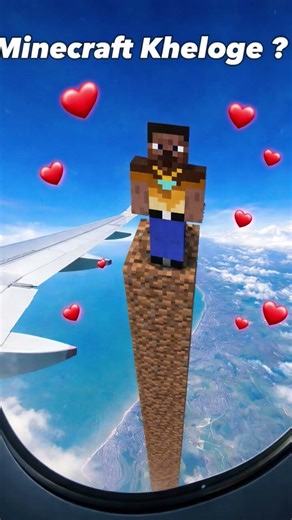 Minecraft build limit (finally I reached sky) #minecraft