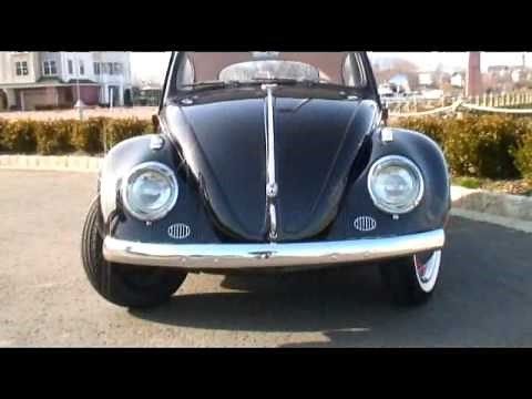 Vintage 1959 VW Volkswagen Black Beetle Bug Sedan