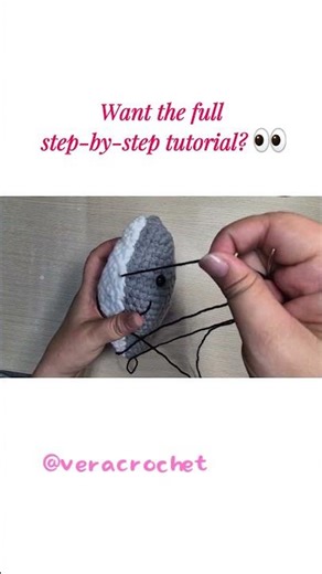 Easy Shark Crochet Tutorial for Beginners 🦈 #crochetforbeginners #