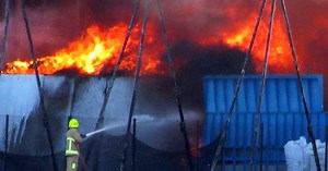 Fire at recycling facility in Iraklio industrial zone on Crete