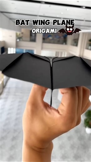 How to Make a Bat Paper Plane , Flapping Paper Butterfly Tutorial #shorts #craft