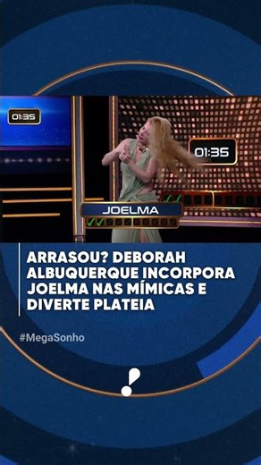 Nailed it? Deborah Albuquerque channels Joelma in charades and delights the audience