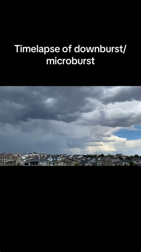 Timelapse of downburst/microburst #weather #rain #microburst #timelapse