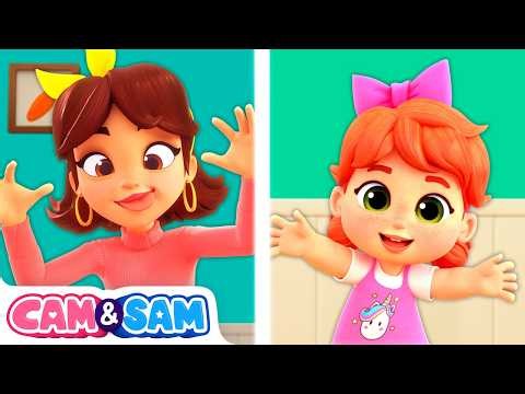 🙈 Peek A Boo Song 🙉 Peek-a-boo, I love you | Nursery rhymes and kids songs | Cam and Sam