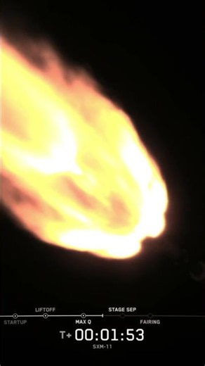 Stage separation on 77th Falcon launch of 2026.