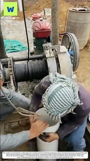 Proper water pipe installation method.