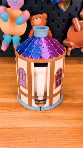 ☕ Mug House: Warmth Cover • STL and 3MF files ➡️ Download 3D print model: https://cults3d.com/:3826207 💡 Designed by KrakDrag3D | Cults.