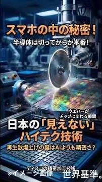 半導体を最後に切り分ける！ディスコの超精密加工技術｜The Japanese Technology That Cuts Semiconductor Wafers
