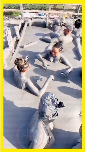 Volcanic Mud Bath | A Mind-Blowing Spa Experience! #shorts