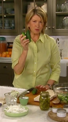 How to make homemade bread and butter pickles with Martha Stewart