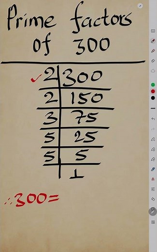 Prime Factors of 300 l Prime Factorization of 300