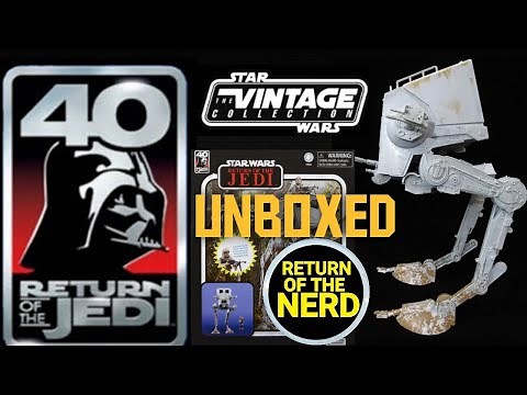 Hasbro Star Wars, The Vintage Collection AT-ST Walker with Chewbacca, let's get this vehicle set up!