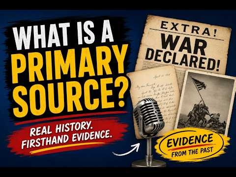 What is a primary source? Explained for middle and high school students.