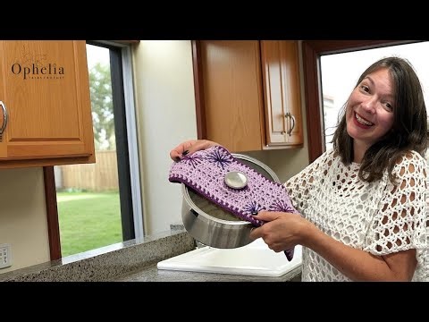 Crochet Kitchen Stuff // Easy Draining Aid You're Actually Going To Use