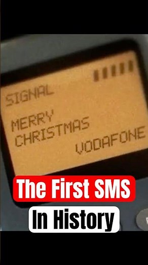 The First Text Message in History
