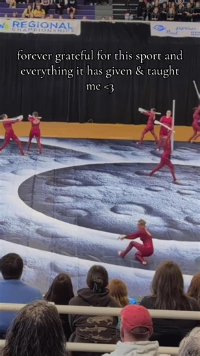 I love spinning flags in a gym so dearly #wgi #winterguard #colorguard #fyp #love