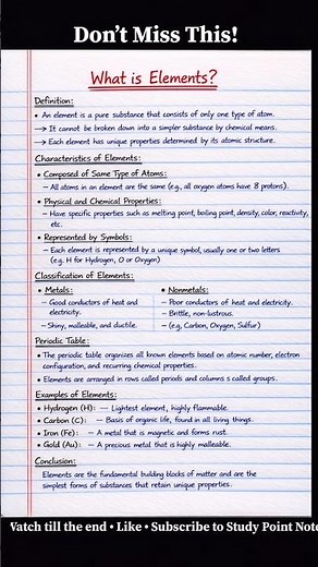 What is an Element? | Definition, Properties & Examples | Chemistry