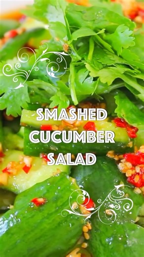 This Smashed Cucumber Salad Is Shockingly Good! 🥒 Crunchy, garlicky, spicy-chili oil magic that hits so hard you’ll make it daily! You’ll need: mini cucumbers, garlic, red pepper, shallot, Chinkiang vinegar, soy sauce, sesame seeds, sugar, avocado oil, cilantro, and more 📝 Full video printable recipe in the comments! 💛 Craving this? Save it & share with a friend! #smashedcucumbersalad #cucumbersalad #chinesefood #fblifestyle | CiCi Li