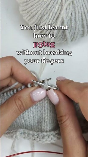 You just learnt how to p3tog without breaking your fingers