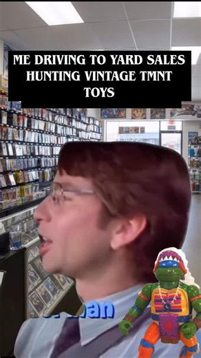 Shellback on Instagram: "We thugin out here on the hunt #tmnt #toys #toy #yardsale #thugs"