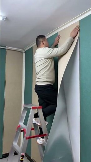 DIY Decor Installing Foam Based Decorative Wall Covering Panels! #diydecor #wallpanels