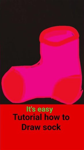tutorial how to Draw sock