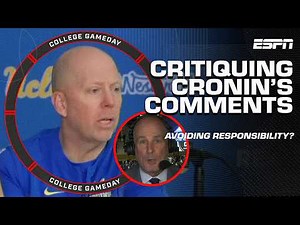 Jay Bilas CALLS OUT UCLA HC Mick Cronin after recent comments 🗣️ YOU'RE NOT TOUGH! | College GameDay