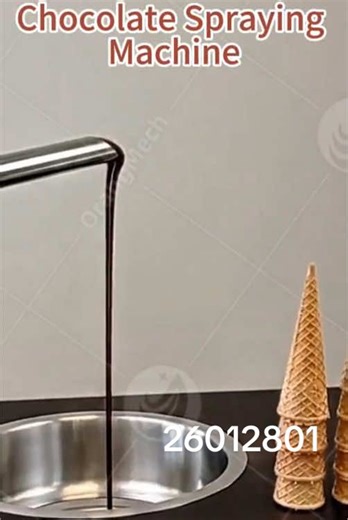 Chocolate spray machine#Chocolate #factory