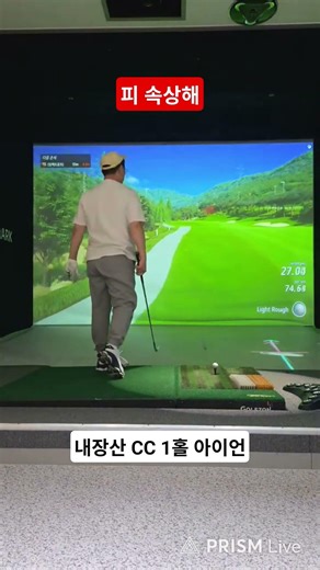 3/3 내장산 CC 스크린 골프 1홀 아이언 스윙 #골프초보#골프스윙 #드라이버스윙 #장타자 #볼스피드 #아이언스윙 #어프로치샷 #퍼팅