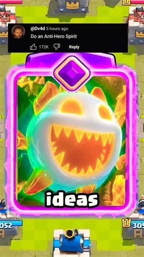 NEW ANTI HERO SPIRIT (Fan Concept) #clashroyale #clash #update #leak
