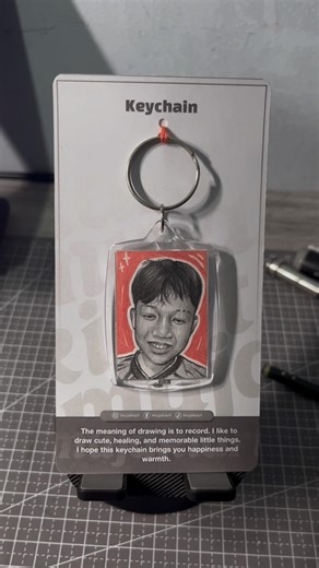 Free keychain art part 51🥳🔥 #foryou #art #drawing #harusberanda #portrait #masukbranda #sketch