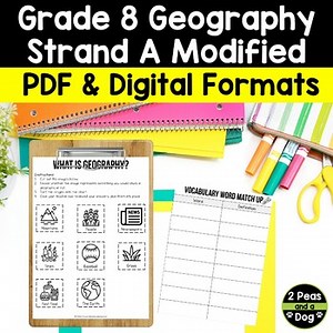 Grade 8 Geography Strand A Modified Ontario Curriculum