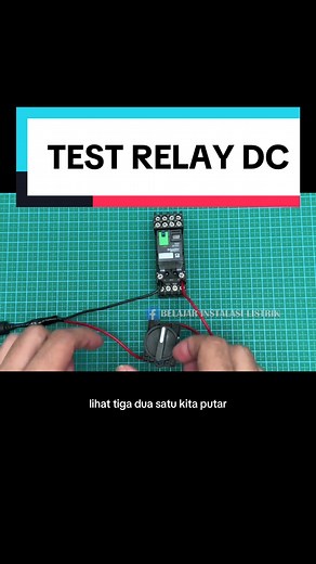 Test RELAY DC #relay #DC #tekniklistrik