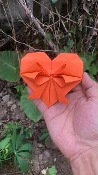 How to Make a Beautiful Origami Heart with Wings | Easy Paper Craft That Will Surprise You #origami