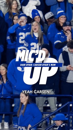 BYU Football on Instagram: "MIC’D UP with Dani Ryan ( Carsen’s Mom ) watch the full video on YouTube (link in bio)."