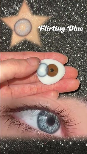 This blue iris lens is absolutely stunning!☄💧🌊