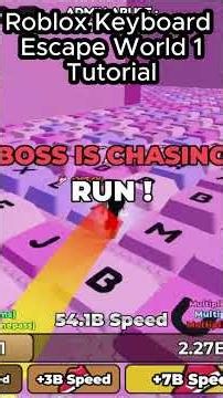 *Tutorial* How to beat World 1 in Keyboard Escape🏃🔥#roblox #keyboardescape