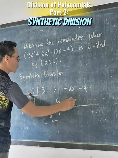 📹: Division of Polynomials ~ SYNTHETIC DIVISION 🤔📜✏️ #mathematics #mathtutor #matheducation #fypreelsシ゚viralシ | Mcoy Blog